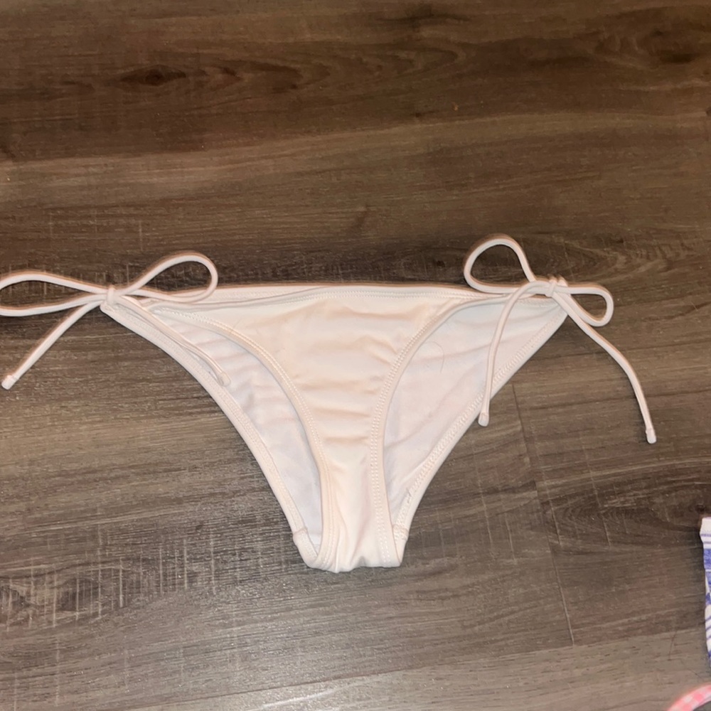 Op white two tie bikini bottoms size 3-5